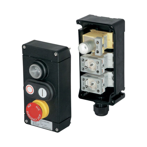 Ceag Sicherheitst. - Befehls- und Meldegeräte-Kombination im Gehäuse Ex-Befehlsgeber GHG 411 8300 R0003 Not-Aus − 1 Stück by 
