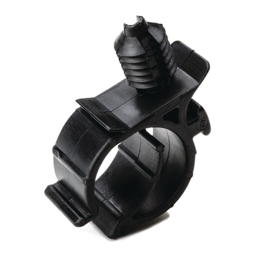 HellermannTyton - Befestigungsklammer Wellrohrhalter 151-00783(5000) 11x11 mm, schwarz − 5000 Stück