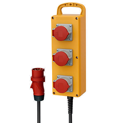 Mennekes - CEE-Steckdosen-Kombination (IEC 60309) Steckdosenleiste EverGUM 70029 3xCEE,16A,5p,2m Zul