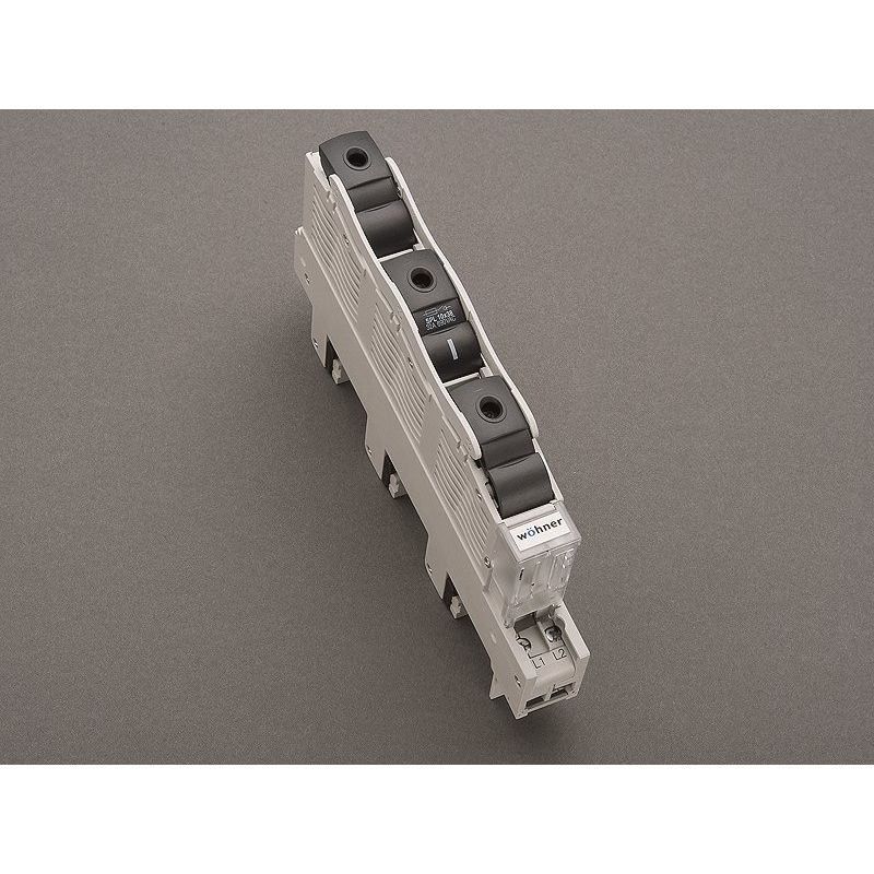 Wöhner - Halter für zylindrische Sicherung Reiter-Sicherungs-Schalter 31232 f. 10x38 Zylinders