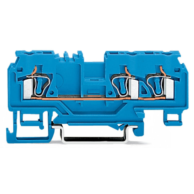 WAGO - Durchgangs-Reihenklemme 3-Leiter-Durchgangsklemme 880-684/999-940 4mm² − 100 Stück