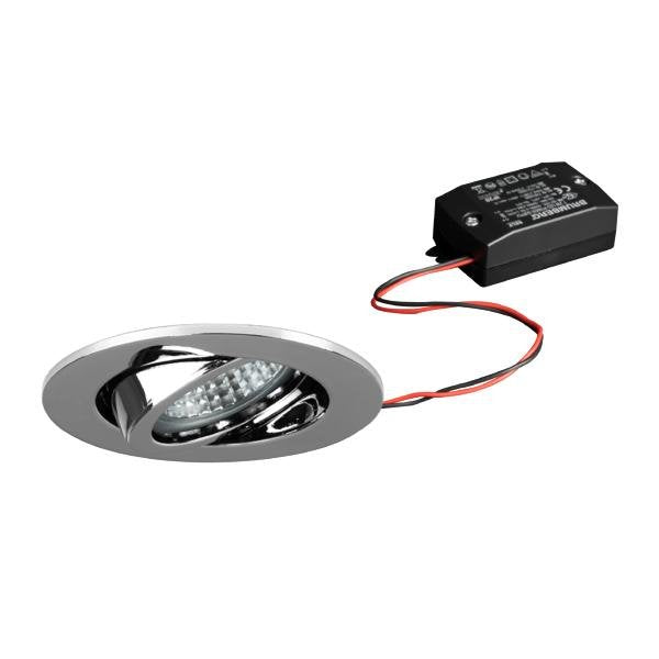 Brumberg Leuchten - Downlight/Strahler/Flutlicht LED-Einbaustrahler 230V 38143023 3000K chrom