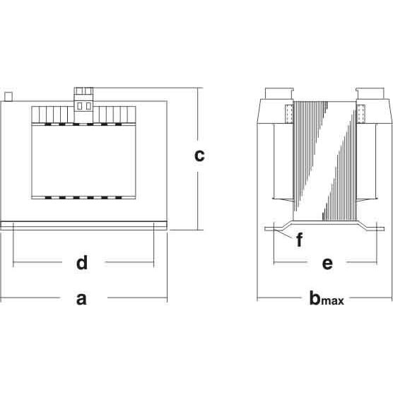 Redur - Einphasen-Steuertransformator Einphasen-Trafo CSTN320/230V/5/24 Schraub/Steckanschl