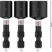 Bosch - Steckschlüsselset PRO Nutsetter Impact Set, 2608521U64VE(3) 8 x 50 10 x 50 13 x − 5 Packung