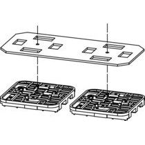 Telegärtner - Zubehör/Ersatzteile für LWL-Technik Befestigungs-Set 100022201 für Micro Spleissbox