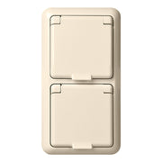 Elso - Steckdose UP-Steckdose 2-fach IP44 225414 reinweiß