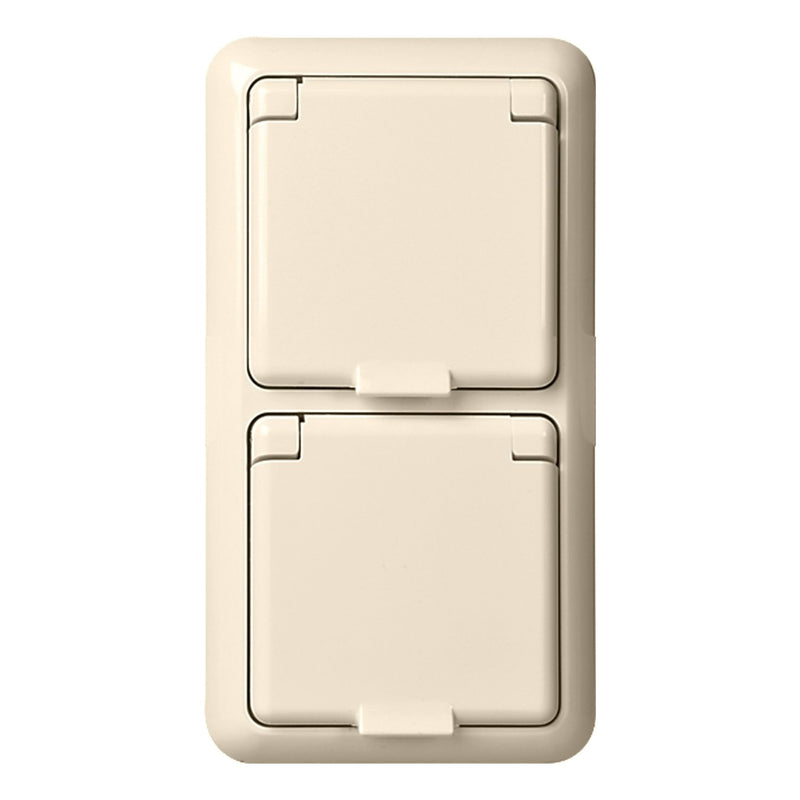 Elso - Steckdose UP-Steckdose 2-fach IP44 225414 reinweiß