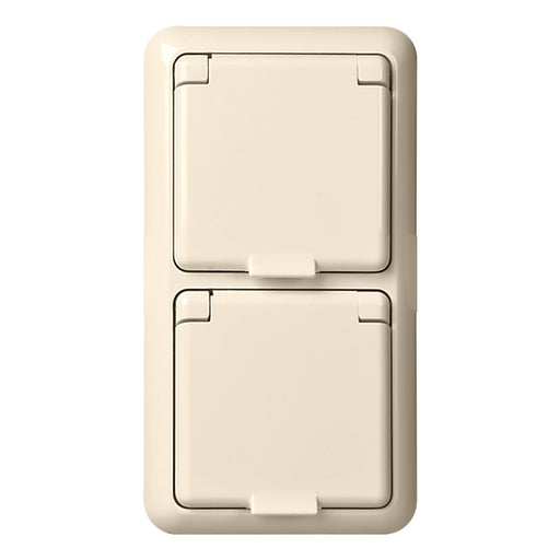 Elso - Steckdose UP-Steckdose 2-fach IP44 225414 reinweiß