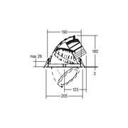 Brumberg Leuchten - Downlight/Strahler/Flutlicht LED-Einbaurichtstrahler 88677184 38Gr.,4000K,schw