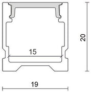 Nobile - Zubehör/Ersatzteile für Lichtschlauch/-band Alu U-Profil 2m 5011148803 Abdeckung opal − 1 Stück
