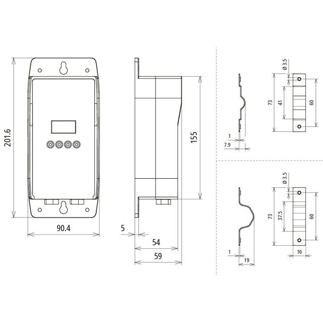 DEHN - Blitzstrom-Messsystem Blitzzähler DLSC 100