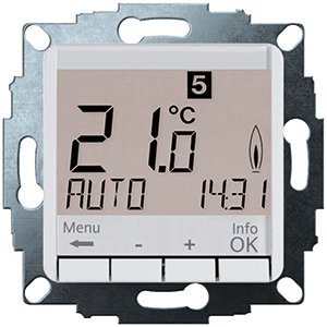 Eberle Controls - Raumthermostat/Uhrenthermostat UP-Raumregler AC230V UTE 4800 / weiß 1 Wechsler