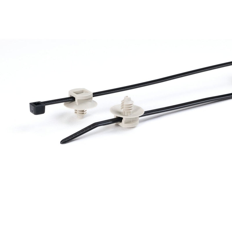 HellermannTyton - Kabelbinder Befestigungsbinder T30RFT5-MC1-BKGY-D1 − 500 Stück