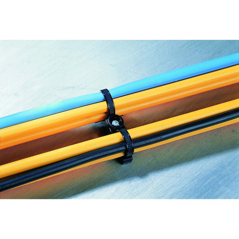 HellermannTyton - Kabelbinder Befestigungsbinder T50SDSBS5-MC5-BK-D1 150x4,6 − 500 Stück