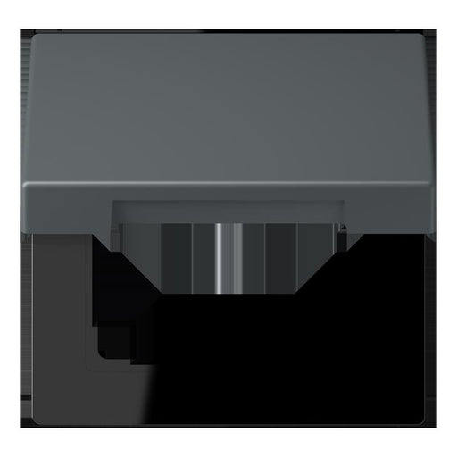 Jung - Abdeckrahmen Klappdeckel m. Stellfeder LC 990 BFKL 202 gris fonce 31