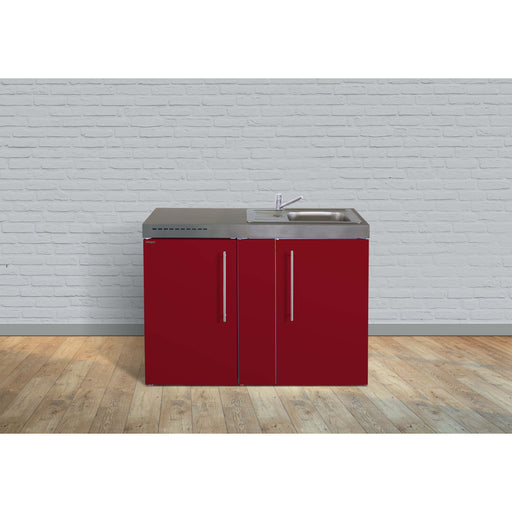 Stengel - Mini-Küche Miniküche Premiumline MPBR120KSGKFliBre Bordeauxrot