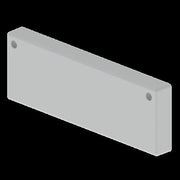 Unex - Endstück für Kabelrinne Endstück grau 66213-48 60x200 U48X RAL7038 − 2 Stück