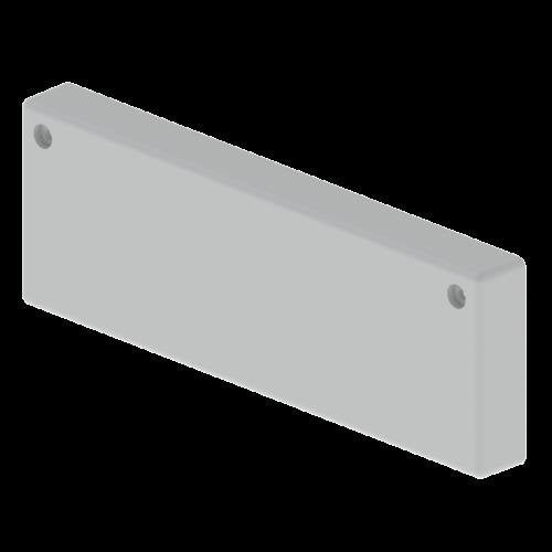 Unex - Endstück für Kabelrinne Endstück grau 66213-48 60x200 U48X RAL7038 − 2 Stück