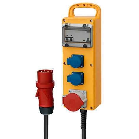 Mennekes - CEE-Steckdosen-Kombination (IEC 60309) Steckdosenleiste EverGUM 70030 32A,5p,2Schu,2LS,1FI