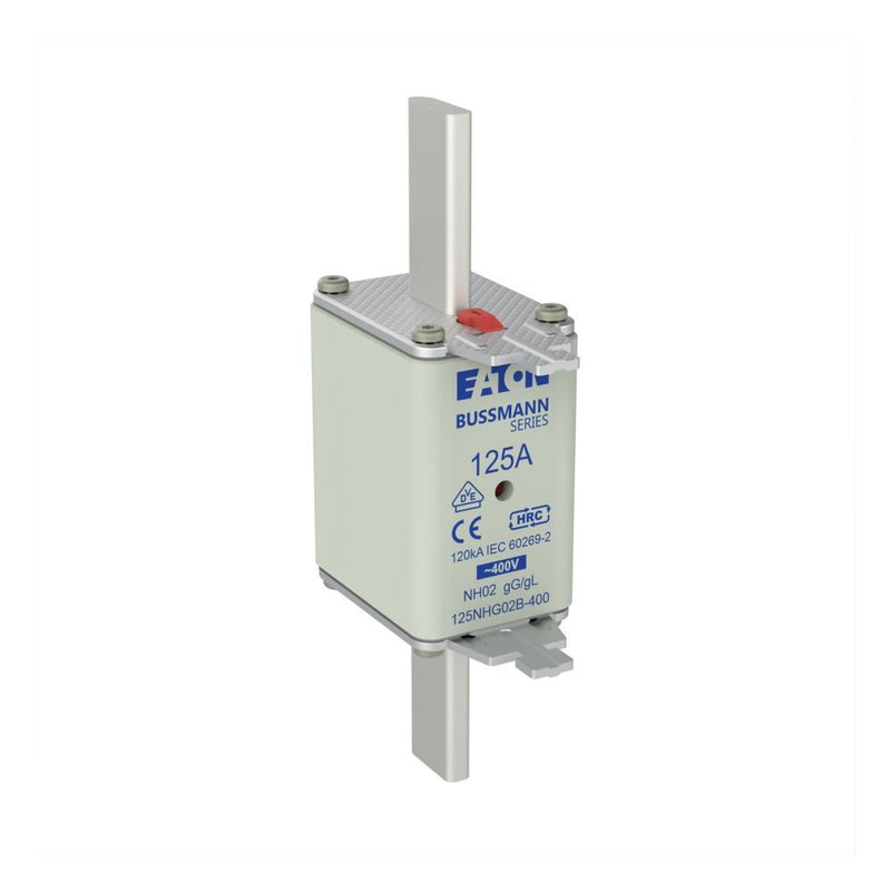 Eaton - Messersicherung Sicherungseinsatz Nieders. 125NHG02B-400 125A AC 400V 120kA − 3 Stück