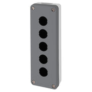 Schneider Electric - Gehäuse für Befehls- und Meldegeräte Leergehäuse XALD05H7 Kst., 5 horiz. Bohr