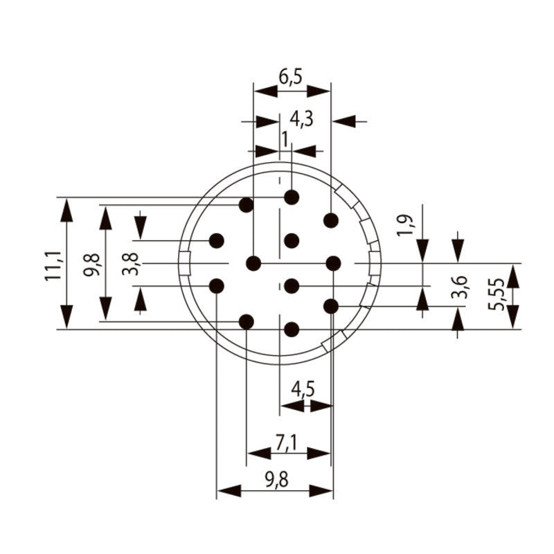 Weidmüller - Kontakteinsatz für Rundsteckverbinder Kontakt SAI-M23-BE-12-F-PE Einlötbuchse,3,5mm