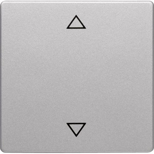 Berker - Abdeckung/Bedienelement für Installationsschalterprogramme Wippe alu/lack 16206074 Symbol Pfeil