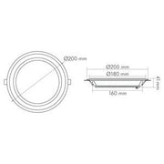 Nobile - Decken-/Wandleuchte LED-Glas-Panel 1561571247 SCCT, 350mA