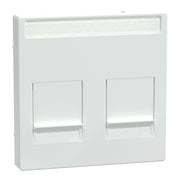 Merten - Einsatz/Abdeckung für Kommunikationstechnik Zentralplatte 2f.akws/gl MEG4564-0325 f.Mod.Jack Schr.feld