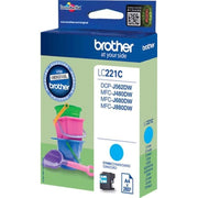 Brother - Verbrauchsmaterial für Telefax/Drucker/MFC Tintenpatrone LC-221C cyan