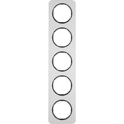 Berker - Abdeckrahmen Rahmen Alu/sw 10152184 5fach