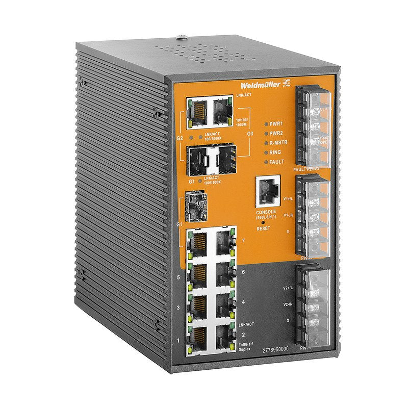 Weidmüller - Netzwerk Switch Schalter managed Fast/ IE-SW-SL1#2778950000 Gigabit Ethernet