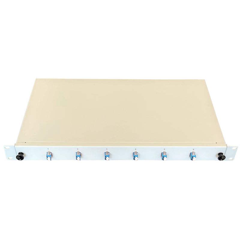 Paschke - Patchpanel LWL Spleissbox ausziehbar 19" 442304-06SA 6x LCd OS2 BLAU