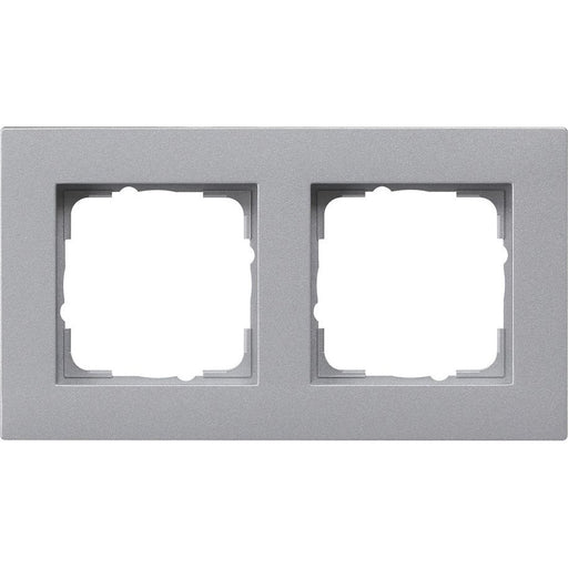 Gira - Abdeckrahmen 2fach alu 0212255