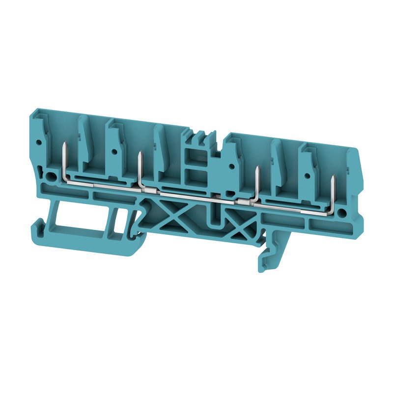 Weidmüller - Durchgangs-Reihenklemme Klemme ZT 2.5/4AN/4 BL Steckanschl.,2.5mm² − 50 Stück