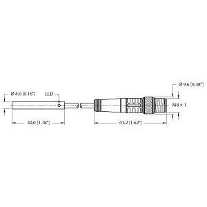 Turck - Induktiver Näherungsschalter Sensor BI1U-EH04 #4602123 induktiv