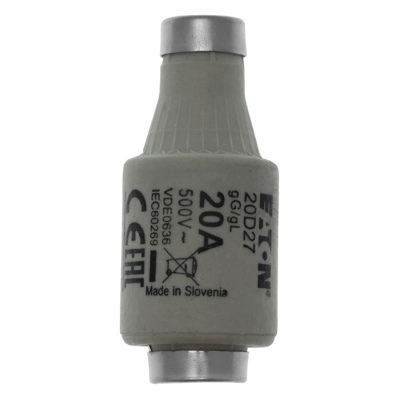 Eaton - D-Sicherungseinsatz Sicherungseinsatz Nieders. SICHERUNG-#20D27 20A AC 500V 100kA − 5 Stück