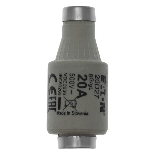Eaton - D-Sicherungseinsatz Sicherungseinsatz Nieders. SICHERUNG-#20D27 20A AC 500V 100kA − 5 Stück