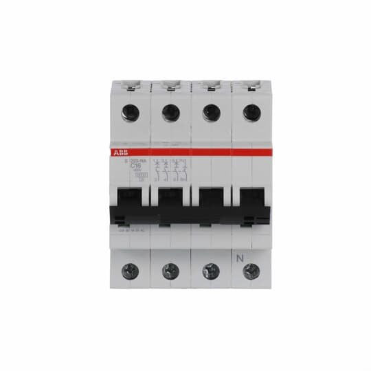 ABB Stotz S&J - Leitungsschutzschalter Sicherungsautomat S203-C16NA 6kA 16A C 3p+N (4p)