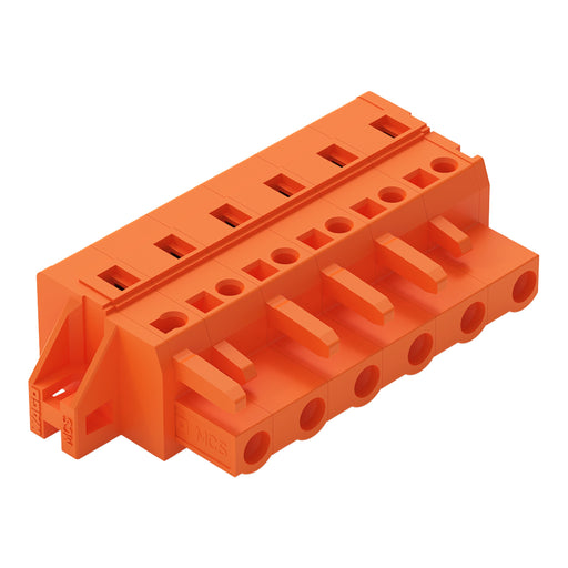 WAGO - Kabelsteckverbinder für Leiterplattensteckverbinder 1-Leiter-Federleiste 231-706/031-000 CAGECLAMP,2,5mm²,or − 25 Stück