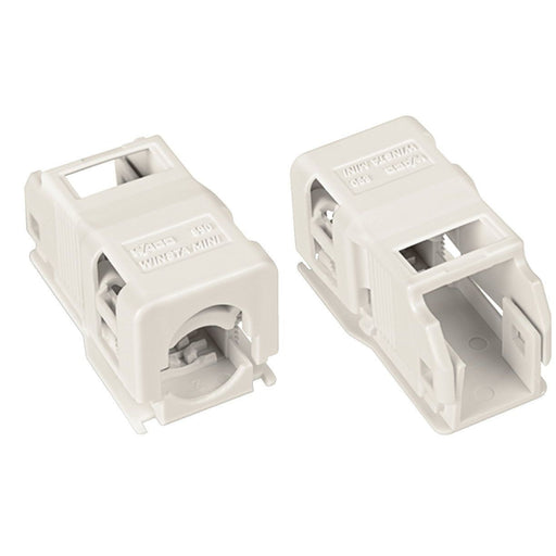 WAGO - Zubehör/Ersatzteile für steckbare Gebäudeinstallation Zugentlastungsgehäuse 890-512/342-000 mit Rastschelle,weiß − 50 Stück