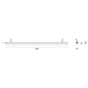 Lichtline - Elektrisches Zubehör/Ersatzteile für Leuchten Leermodul 711500110170 1500mm − 1 Stück