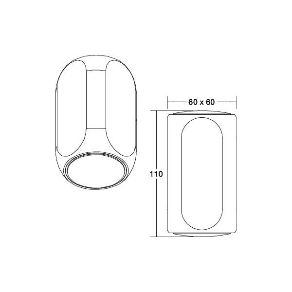 Brumberg Leuchten - Decken-/Wandleuchte LED-Wandleuchte 10114183 3000K