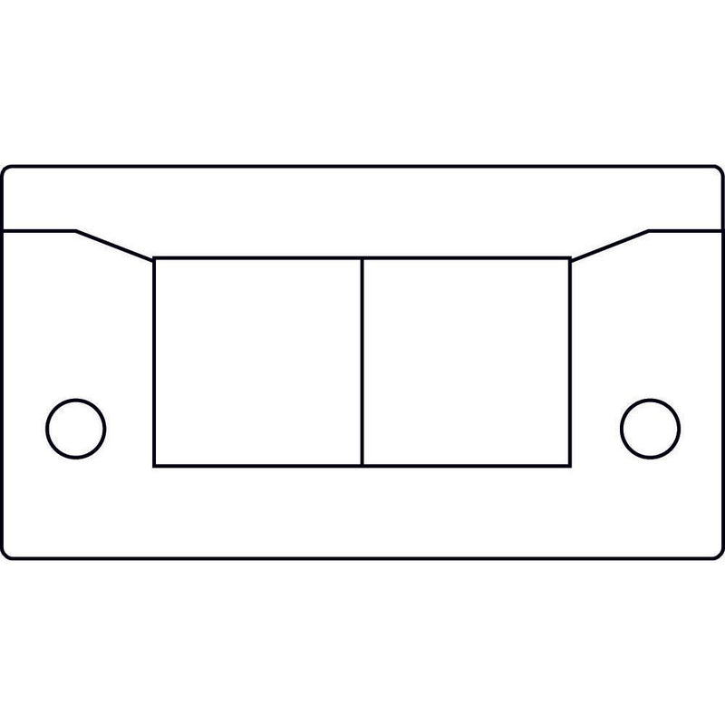 Icotek - Einführungsflansch für Kleingehäuse/Schaltschrank Kabeleinführungsleiste KEL-ER-E 2 schwarz − 10 Stück