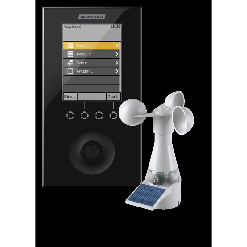 Warema Sonnen - Jalousiesteuerung Wisotronic 1-Kanal UP sw 1002841 inkl. Wetterstation