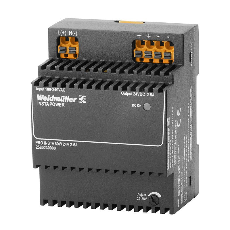 Weidmüller - Gleichstromversorgung Schaltnetzgerät PROINSTA60W 24V 2.5A 60W 24V 2.5A − 1 Stück