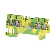 Weidmüller - Schutzleiter-Reihenklemme Klemme A4C 1.5 PE DL PUSH IN, 1.5 mm² − 50 Stück