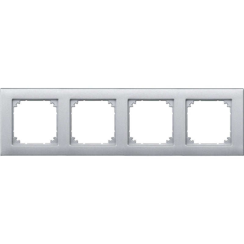Merten - Abdeckrahmen Rahmen 4f.alu 486460 waage/senkrecht