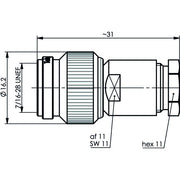 Telegärtner - Koax-Steckverbinder TNC-Kabelstecker 100023734 50Ohm