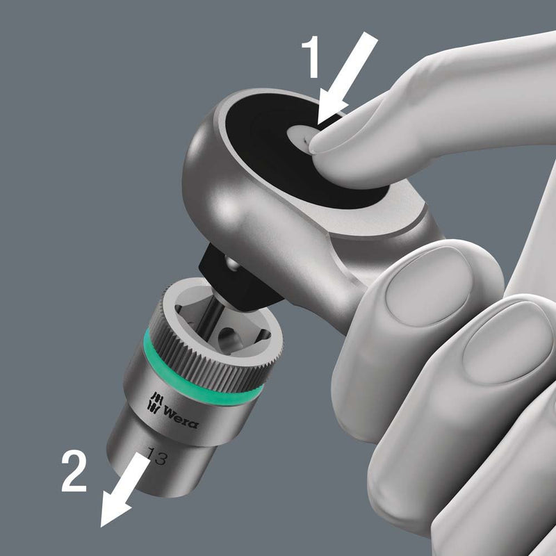 Wera - Werkzeugset Metall-Knarrensatz 004047 3/8"-Antrieb 29-tlg